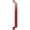 Ekena Millwork Premium 11"L x 1 1/4"W Pull Handle for 2 1/4" Doors, Regal Red GB6001PH511RR - alternate 5